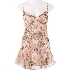 Sweet pot mini floral dress